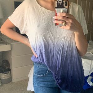 Ombré oversized shirt